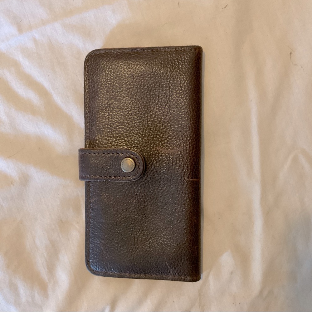 Portland bifold brown, cognac, leather wallet